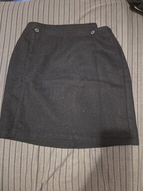 Black GAP wrap-around miniskirt